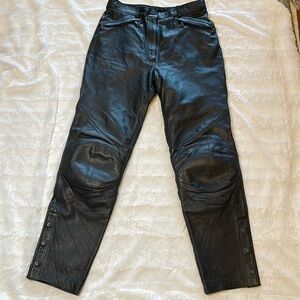 Harley-Davidson FXRG Black Leather Motorcycle Riding Pants